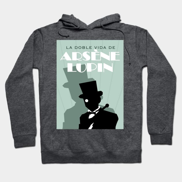 Arsene Lupin Maurice Leblanc Hoodie by Lazarakos